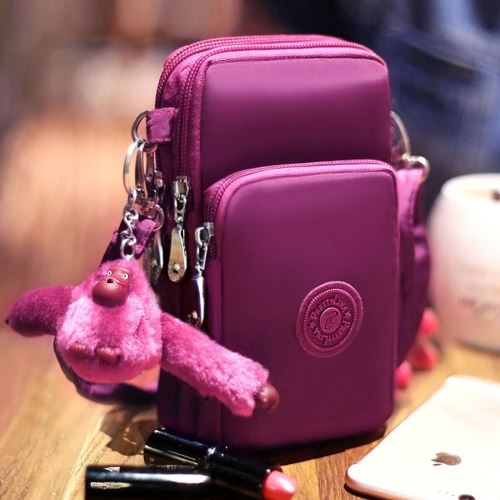 Huawei Ascend P7 mini Cases Violet Rouge Sacoche Universelle Bandoulière 17 x 9 x 5 cm Tissus Polystérène ALS31837