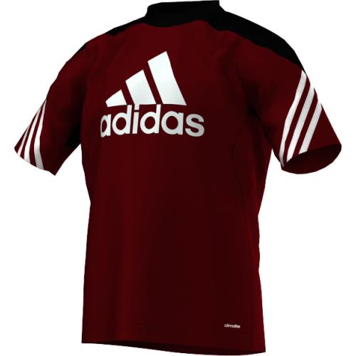 Adidas - Maillot d'entraînement junior adidas Sereno14 - 8 ans - rouge vif/noir/blanc