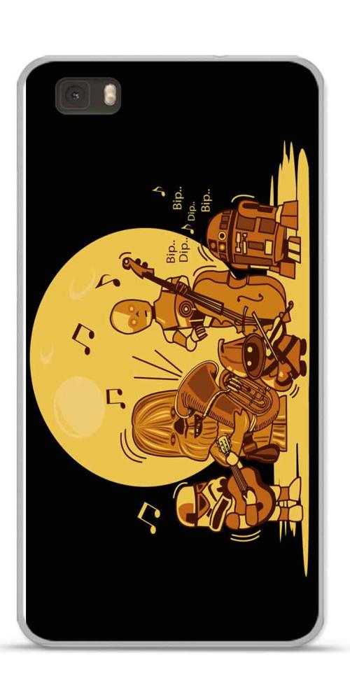 Coque TPU gel souple Huawei P8 LITE design dark-zic