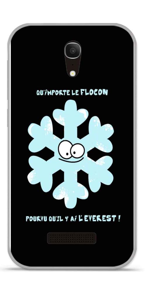 Coque TPU gel souple ALCATEL Pop S7 design flocon