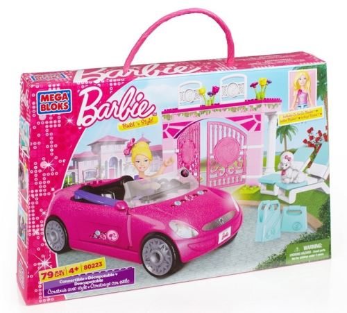 Megabloks - 80223 - jeu de construction - la décapotable - barbie
