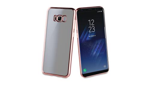 MUVIT LIFE bling - Achterzijde behuizing voor mobiele telefoon - rosegoud - voor Samsung Galaxy S8+