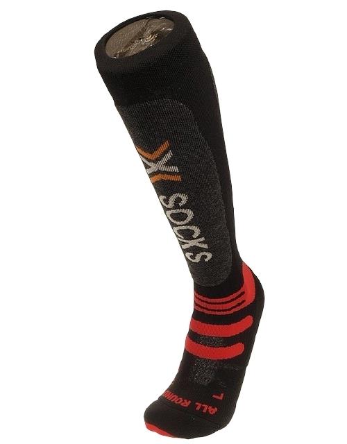 Chaussettes de ski X-socks Ski allround nr/rge Noir taille : 35-38 réf : 22830