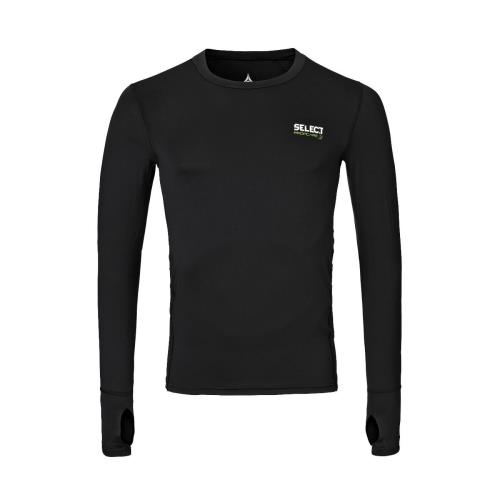 T-shirt de compression manches longues Select-vert-S