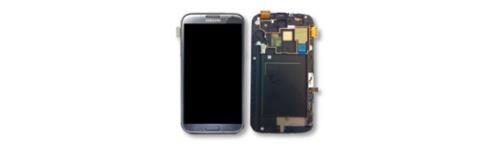Ecran tactile + LCD gris avec châssis de remplacement pour Samsung Galaxy Note 2 / II (GT-N7105)