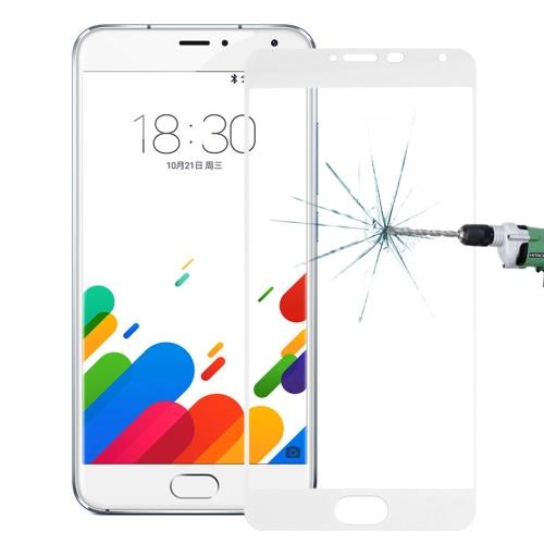 Meizu Metal Film Verre Trempé 0.26mm 9H Blanc