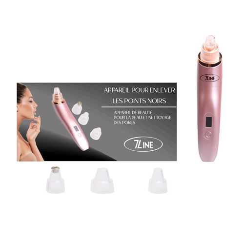 Aspirateur de points noirs - 7 line - SB-6091 – Rose - Ecran LCD - US