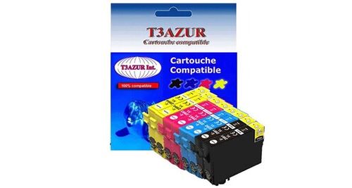 T3Azur - T3AZUR 8 cartouches d'encre compatibles 29XL pour Epson Expression  Home XP445, XP452, XP455, XP 445, XP 452, XP 455 - Cartouche d'encre - Rue  du Commerce