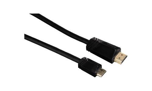 Hama High Speed HDMI Cable - HDMI-kabel met ethernet - mini-HDMI male naar HDMI male - 1.5 m - beschermd - zwart