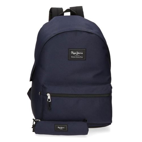 Pepe Jeans pour enfant. Sac &agrave; dos Pepe Jeans Aris bleu marine -31x44x