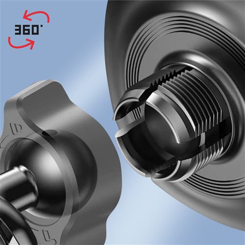 Support Téléphone Voiture - COOLPOW - Coolpow - Compatible Magsafe - Rotation 360° - Noir - Téléphonie