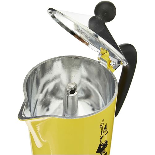 Non Communiqué Jaune Cafetiere Italienne Bialetti Rainbow 6 Tasses 0 30 L
