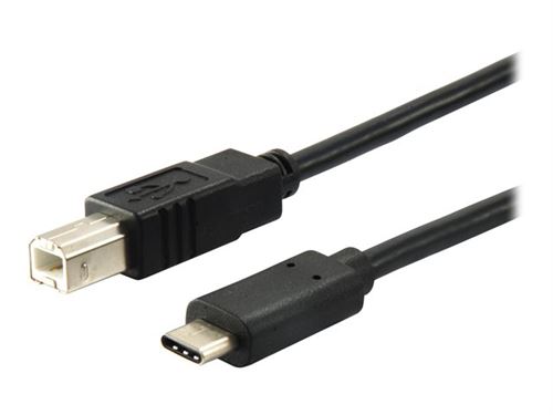 Equip - Câble USB - USB type B (M) pour USB-C (M) - USB 2.0 - 3 A - 1 m - moulé - noir