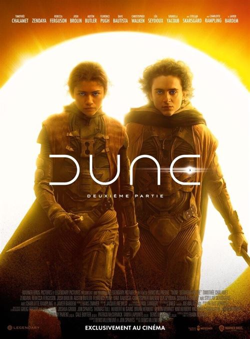 Affiche Officielle de Cinéma Dune 2 : Deuxième partie - 2024 - Zendaya 120x160cm