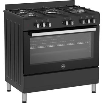 Cuisiniere a gaz - SEL925MN - 5 foyers - 3,6 Kwh - 90 cm - Noir - 1