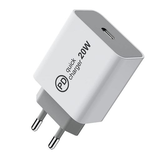 Adaptateur d'alimentation de charge rapide Apple Charger 20W, conçu pour  une charge rapide et pratique à tout moment, n'importe où, compatible avec