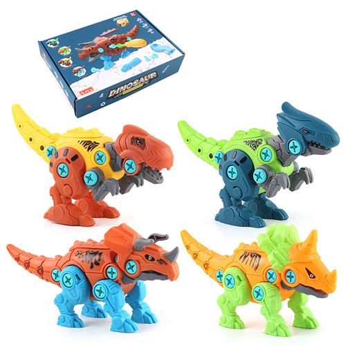 Toyvian 2 Pièces Démonter Le Jouet Dinosaure Bricolage Assembler Jouet  Anniversaire De Dinosaure Jouets Surprises pour Garçon Jouet Éducatif  Plastique