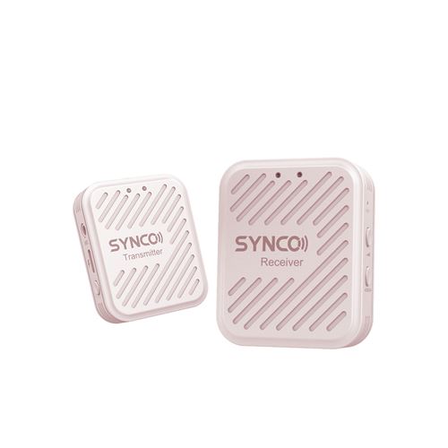 Microphone sans fil SYNCO G1(A2) 2.4G Rose