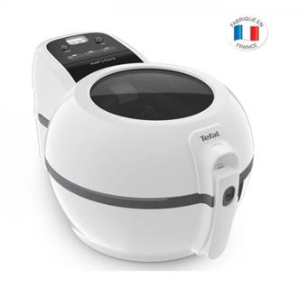 Friteuse électrique SEB Visialis – 1250g, 2000W, Booster, Blanc/jaune, état Correct