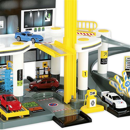 Station Service Starlux - Laveur De Voiture Bleu, Jouet Occasion