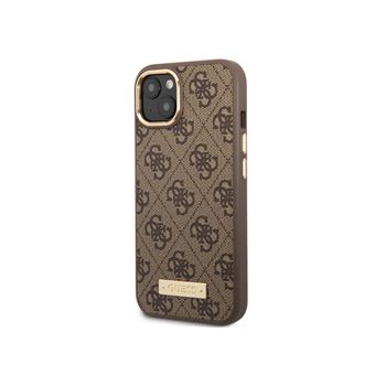Coque Guess PU Magsafe 4G Metal Plate pour iPhone 14 Plus - Marron - 1