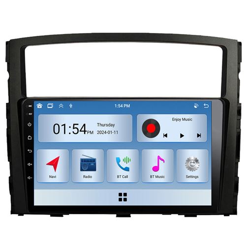 Autoradio RoverOne® Bluetooth CarPlay 2 Din 6Go RAM 128Go ROM pour Mitsubishi Pajero 4 V80 V90 2006-2014