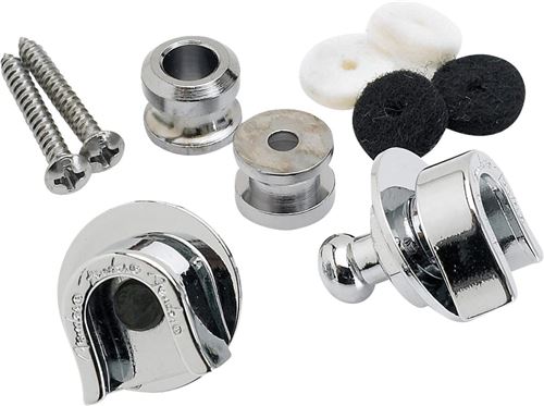 Fender - Attaches courroie de sécurité pour guitare - Chrome - Image 3