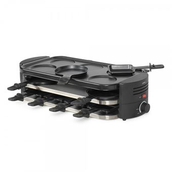 Appareil à Raclette Livoo, Pizzas & Crêpes 8 personnes, 1600 W, Noir - 1