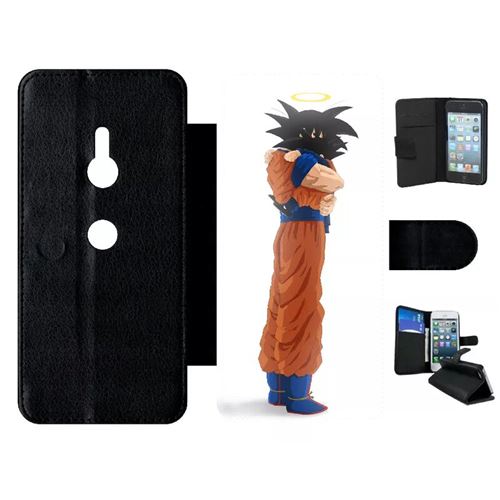 Etui My-Kase pour Xperia XZ3 - dragon ball z prend soin de ta mere - Simili-cuir Noir