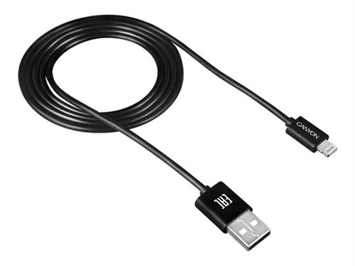 Canyon CNE-CFI1 - Câble Lightning - Lightning mâle pour USB mâle - 1 m - noir