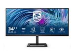 Philips E-line 346E2LAE - Écran LED - 34" - 3440 x 1440 WQHD @ 100 Hz - VA - 300 cd/m² - 4000:1 - 1 ms - HDMI, DisplayPort, USB-C - haut-parleurs - noir