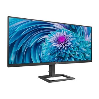Philips E-line 346E2LAE - Écran LED - 34" - 3440 x 1440 WQHD @ 100 Hz - VA - 300 cd/m² - 4000:1 - 1 ms - HDMI, DisplayPort, USB-C - haut-parleurs - noir