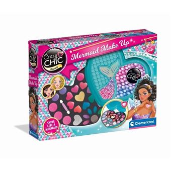 Clementoni -  Crazy Chic - Maquillage Sirene  - Fards a paupieres, brillant a levres et applicateurs - Dés 6 ans - 1