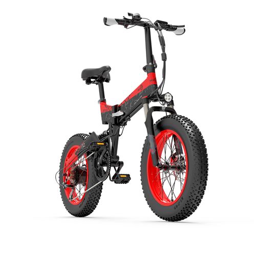 Vélo électrique BEZIOR XF200, 1000W, 15AH, noir rouge