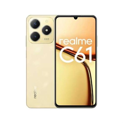 Smartphone Realme C61 or 6.74 RAM 6 Go stockage 128 Go