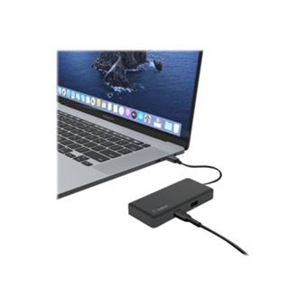 Adaptateur USB-C Belkin multiport 5-en-1 Noir