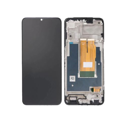 Original Ecran LCD Et Vitre Tactile Pulled Avec Châssis Noir Pour Realme 9I 5G