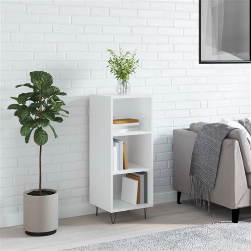 VIDAXL - Buffet - Blanc Brillant - 34,5x32,5x90 cm - Image 3