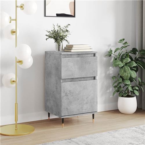 Vidaxl Gris Buffet 70 Cm - Béton - Image 3