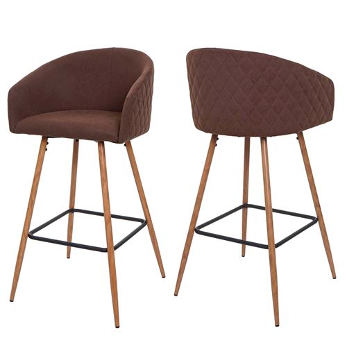 Mendler Marron Tabourets De Bar Rétro - Image 3