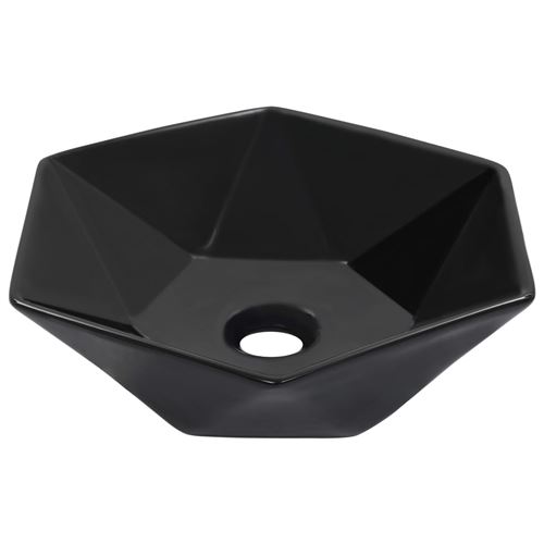 Lavabo 41x36,5x12 cm Céramique Noir