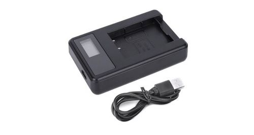 Chargeur de batterie seivi avec écran lcd pour sony np-bx1