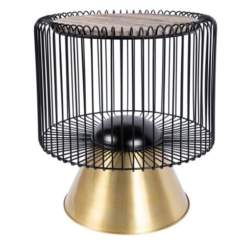 Non Communiqué Marron Table D'appoint Design "Malibu" 56Cm