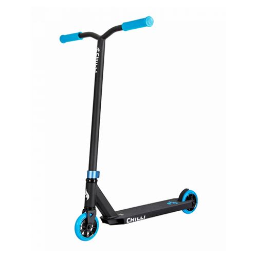 Chilli Pro Scooter BASE / ROCKY Universel Trottinette Stunt Noir, Bleu