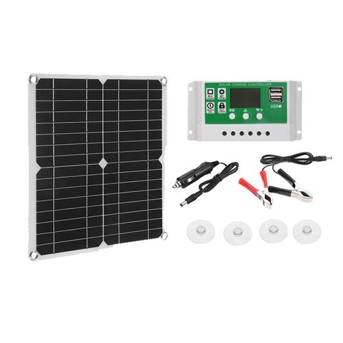 Kit de panneaux solaires 200W, 60A, 12V, chargeur de batterie avec contrôleur