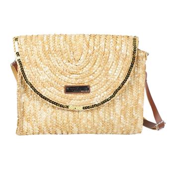Sac De Plage Panama Les Tropéziennes Par M. Belarbi - Jaune 47x35x13cm