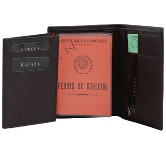 GRAND CLASSIQUE - Portefeuille en cuir noir N1282 - Portefeuille homme -  Portefeuille - Achat & prix