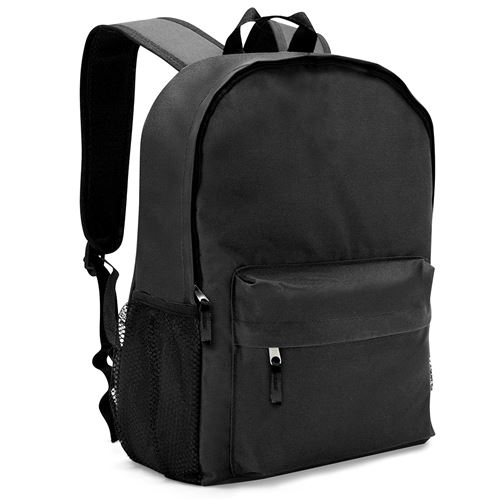 Sac à dos ordinateur 15 pouces polyester imperméable multipoches Noir