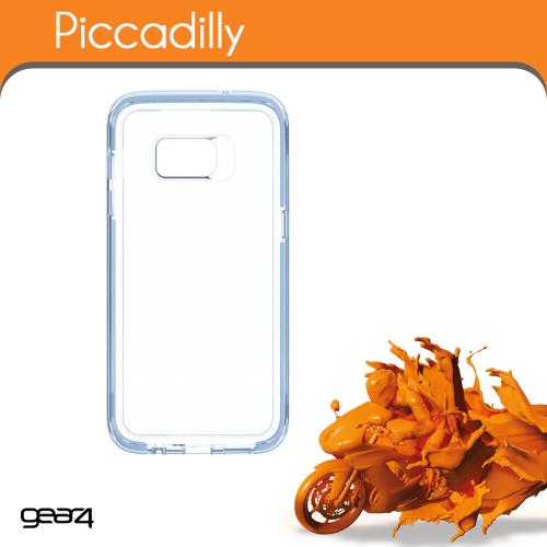 Gear4 D3O Piccadilly - Achterzijde behuizing voor mobiele telefoon - polycarbonaat, D3O - blauw, transparant - voor Samsung Galaxy S8+