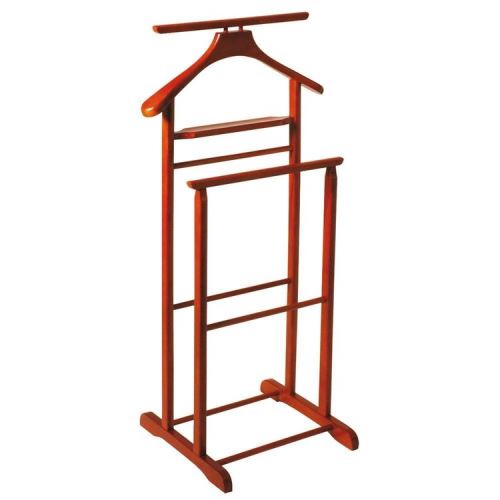 Valet de nuit en bois massif FUNNY - Acajou - Double